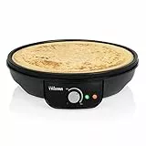 Tristar Crêpe Maker mit 30 cm Ø – antihaftbeschichtet, regelbare Heizstufe, für Pfannkuchen und Crêpes, 0,8 Meter Kabelzuleitung, 1000 Watt, BP-2637