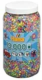 Hama Perlen 211-50 Bügelperlen-Dose mit ca. 13.000 Midi Bastelperlen mit Durchmesser 5 mm im Pastell-Mix, kreativer Bastelspaß für Kinder und Jugendliche, Klein