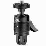 HSU 360 Grad Einstellbarer Adapter für Action-Kameras, Aluminiumlegierung Kamerahalterung für Insta 360 X4/X3/X2