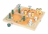 small foot Ludo „Safari“ aus Holz, Reisespiel für 4 Spieler, Gesellschaftsspiel für Kinder ab 3 Jahren, 12642