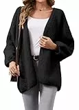 YUTILA Damen Strickjacke Oversize – Warme Lockerer Offene Front Cardigan für Freizeit & Alltag, Einheitsgröße passend für S-XL