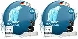 PoolBear | Poolkissen Winter 2m Winterkissen XXL I Pool-Luftkissen mit Doppelnaht inkl Reparaturset I Überwinterung-Frostschutz-Kissen Poolpolster (Packung mit 2)