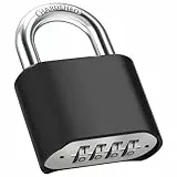 Diyife Robust Zahlenschloss mit 8MM Dicker Schäkel, 4-Stelliges Vorhängeschloss Wetterfestes Draußen Sicherheitsschloss Diebstahlsicher für Hof, Zaun, Garagen, Tore, Gartenzaun, Spinde