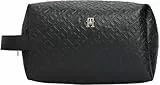 TOMMY HILFIGER Damen TH ICON WASHBAG MONO AW0AW17951 Washbag, Schwarz (Black), Einheitsgröße