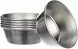 IBILI Set 6 MOLDES Pastel DE NATA Portugues, Stainless Steel, Silber, 17 x 8 x 4 cm, 6