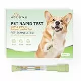 AlievePet Hunde Schnelltest, 5 Tests CDV & CAV Antigen Schnelltestkit Heimtest, Gesundheitstestkit für Haustiere, Hunde Virus Testkit, Staupe & Influenza