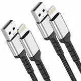 ADILIFT USB A auf Lightning Kabel 1m 2Stück, [MFi Zertifiziert] USB iPhone Ladekabel Schnellladekabel 3A Geflochtene Datenkabel für Apple iPhone 14 13 12 11 Pro Max Xs Xr X 8 7 6 Plus SE iPad Air/Mini