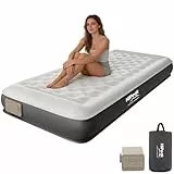 HiiPeak TPU Luftbett für 1 Person mit integrierter elektrischer Pumpe – Selbstaufblasende Luftmatratze, aufblasbare Matratze, PVC-frei, tragbares aufblasbares Gästebett bis 300 kg belastbar