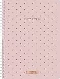 BRUNNEN Schülerkalender Style (2025/2026) 'Pretty Pink', 2 Seiten = 1 Woche, A5, 160 Seiten, rosa