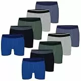 LOREZA ® 10er Set Jungen Boxershorts Baumwolle (152-158 (12-13 Jahre), M-4-10er Set)