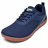 ASHION Unisex Barfußschuhe Damen Herren Barfussschuhe Breite Schuhe Walkingschuhe Traillaufschuhe Straßenlaufschuhe,Blau 42 EU