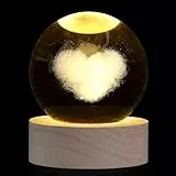 XIANNVXI Crystal Ball Briefbeschwerer Herz Briefbeschwerer