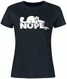 Simon's Cat Nope Frauen T-Shirt schwarz XL 100% Baumwolle Fan-Merch, Katzen, Tiere & Haustiere