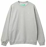 United Colors of Benetton Herren-Kapuzen-Sweatshirt, grau, S