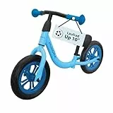 HUDORA Laufrad Up 10 Zoll Cyan - Leichtes Lauflernrad ab 18 Monaten - Gleichgewichtsrad mit hoher Kippstabilität - Lauflernspielzeug für Kinder von 78-100 cm - Kinderspielzeug mit 2 Rädern