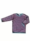 Leela Cotton Baby Kinder Langarmshirt Wendelangarmshirt Bio-Baumwolle Wendeshirt T-Shirt Jungen Mädchen Gr. 50/56 bis 98/104 (116, Isfahan)