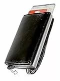 Bag & Belt J.Jones Lift-Off-Kreditkartenetui-Minibörse-Geld-Börse RFID Safe, schwarz 10x7x2,5