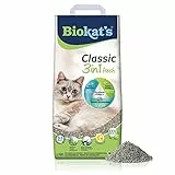 Biokat's Classic fresh 3in1 mit Frühlings-Duft - Klumpende Katzenstreu mit 3 unterschiedlichen Korngrößen - 1 Sack (1 x 10 L)