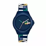 Lacoste Analog Quarzuhr für Herren Kollektion NEOCROC mit Marinblaues Silikonarmband - 2011184