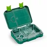 schmatzfatz Junior Brotdose für Kinder mit Fächern, Bunte, Unterteilt & Auslaufsicher, BPA-Freie Lunchbox für Kita, Bento Box , Sichere Vesperdose