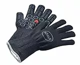 RÖSLE Premium-Grillhandschuhe, Hochwertige Handschuhe zum Schutz vor Verbrennungen, atmungsaktiv und temperaturbeständig bis 350°C, Meta-Aramid, Baumwoll-Innenfutter