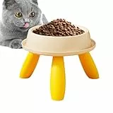 Purr TLATE Feeding - Anti -Dros -Schüssel, Erhöhtes Gericht | Hochgezogene Katzenfutterschale, Kleine Haustiere Anti -Erbrochene Feeder Für Den Täglichen Gebrauch Im Freien Im Freien.