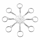 Sunligoo 8X Puzzle Schlüsselanhänger Partner Freundschaft Schlüsselbund aus Edelstahl Schlüsselring Keychain mit Persönlichen Gravur