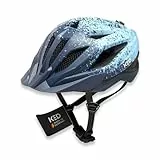 Street Jr Pro Kinder- und Jugend-Fahrradhelm mit LED Rücklicht, 300g, Made in Germany, Maxshell-Technologie, K-FIT Anpassung, Deep Blue Cyan matt, 53-58 (M)