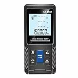 Jectse Messgerät, 165 Fuß, Digitales -Entfernungsmessgerät, Verbessertes Hochpräzises -Messgerät, Elektronisches Maßband, 2 Zoll Hintergrundbeleuchtetes LCD-Display, (SK-150A)