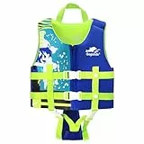 Gogokids Kinder Schwimmweste Float Jacket – Kleinkind Badeanzug Assist Bademode Schwimmtraining Auftrieb Badeweste Neopren Schwimmweste für 1–3 Jahre 11-35kg