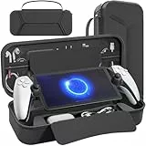 daydayup Tragetasche Kompatibel mit PlayStation Portal Remote Player, PlayStation Portal Tasche mit Reißverschlusstasche, Aufbewahrungsschutz, Gaming Handheld Tasche für PS Portal (Schwarz)