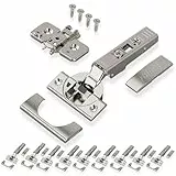 BLUM 10x CLIP top BLUMOTION Möbel Scharnier 110°, gerade mit Feder, Eckanschlag + BLUM CLIP Exzenter Kreuzmontageplatte, Stahl, Schraubvariante, Distanz 0 mm, Topfband ø=35mm