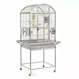 Montana Cages | Käfig, Voliere Finca Dome mit Rundbogendach - Platinum der Vogelkäfig für Sittiche & Papageien