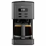 Cecotec Kaffeemaschine Coffee 56 Time, 800W, Programmieren Sie Ihren Kaffee, Edelstahl, LCD-Bildschirm, Tropfenschutz, Fassungsvermögen 1,3L, 12 Tassen, Automatische Abschaltung, Tank mit Fenster