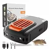 Marderschreck Auto Ultraschall, Jkevow Marderabwehr 12V Autobatterie & AA-Batterie & USB,Marderabwehr für Auto, Motorraum, Garten, Dachboden, Haus