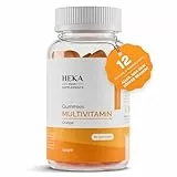 Multivitamin Gummies – 60 Vitamin Gummibärchen für Erwachsene – 12 Vitamine und Mineralstoffe (Vitamin A, D, C, E, B2, B6, B12, Biotin, Folsäure, Zink, Jod & Inositol) – Für Frauen & Männer – Vegan