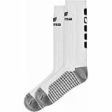 Erima Unisex Kinder CLASSIC 5-C Socken lang (2181923), weiß/schwarz, 31-34