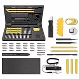 HOTO 48 in 1 Feinmechaniker Werkzeug Set, Mini Elektrischer Schraubendreher Set, Handy Reparatur Werkzeug Set für Brillen Uhren Uhrmacher PC Laptop Switch PS4/5 Kamera, Präzisions Schraubenzieher Set