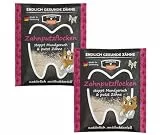 QCHEFS 2er Pack Großpackung Papie ZAHNPUTZFLOCKEN Katze Zahnpflege zum Lecken von Schleckmatte mit Nassfutter, Lachsöl, Katzenmilch, Malz Paste, Katzenfutter oder Leckerli