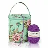 Coopay Klein Aufbewahrungstasche für Wolle, Mini Garntasche für Garn Strick- und Häkelzubehör Aufbewahrung, Leicht & Langlebig, Halten Sie Ihr Garn sauber, Tragbare Wolltasche für Kinder und Anfänger