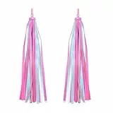 VORCOOL EIN Paar Kinder Fahrrad Lenker Streamer Fahrrad Griffe Quasten Bänder Baby Carrier Zubehör (Pink)