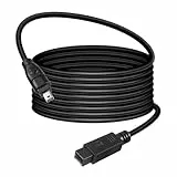 HATMINI 1,8 m Firewire 800 auf 400 Kabel, 9-poliger IEEE 1394 Stecker auf 4-poligen Stecker, für Drucker, PC, Scanner, Camcorder