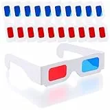 3D-Brille, 10 Paar Papier-Stereo Brillen, rote und Blaue Linsen Stereobrille für 3D-Filme und Reise Dekoration