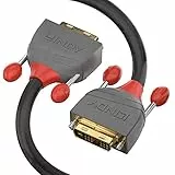 LINDY 36222 2m DVI-D Dual Link Kabel, anthra Line Grau