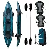 Aufblasbares Kajak Wattsup COD 2-Sitzer – 410 x 85 cm (13'4 x 33) – PVC laminiert + Dropstitch – Komplettpaket – max. 220 kg