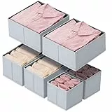hinrey Schubladen Organizer 6 Stück für Malm Pax Kleiderschrank - Aufbewahrungsboxen Schubladen Ordnungssystem Faltbare Kleiderschrank Organizer Schlafzimmer, Babykleidung, Socken, Unterwäsche
