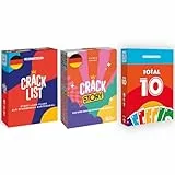 CRACK LIST Lot 3 Familienspiele Crack Story + TOTAL 10 | Sommerangebot | 2-8 Spieler | ab 8 Jahren