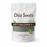 Naturacereal Chia Samen 1kg – Reich an Omega-3, Ballaststoffen & Quelle pflanzlichen Proteins, Antioxidatives Kraftpaket, Ideal für Smoothies, Puddings & mehr – Ethisch geerntet