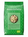 Mundo Feliz Rohe Macadamia-Nüsse aus Bio-Anbau, 5 x 100 g