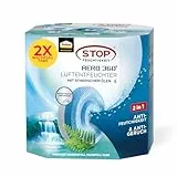 Pattex AERO 360° Frischer Wasserfall Tabs Nachfüllpack, reduzieren Feuchtigkeit und schlechte Gerüche, Nachfülltabs für den Luftentfeuchter AERO 360°, 2er-Pack (2x450g)